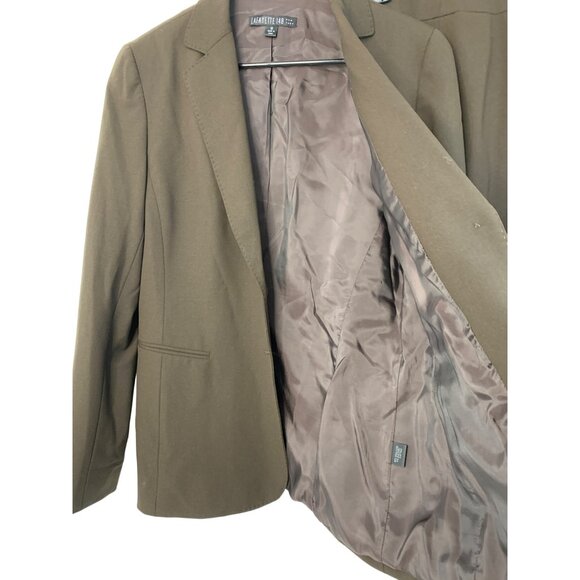 Lafayette 148 Women's Wool Blazer & Skirt Set Size 10/12  Brown 7401 GUC - Picture 9 of 11